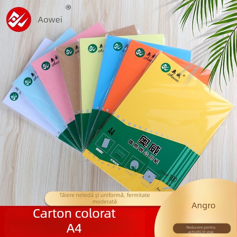 Foi de carton DIY pentru felicitări pentru copii – Hârtie pentru pictură manuală, carton decorativ gros; Material: Hârtie; Ambalare: 100 de coli pe pachet; Finisare: 100; Alb: 100