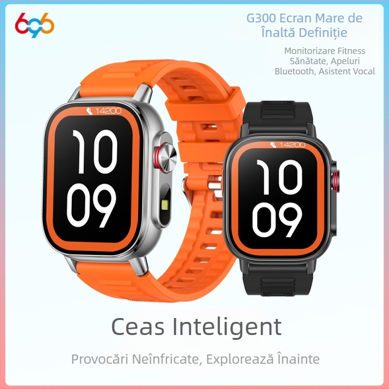 Ceas Inteligent G300 cu GPS, Apeluri Bluetooth, Monitorizarea Ritmului Cardiac, SpO2 și Monitorizarea Somnului