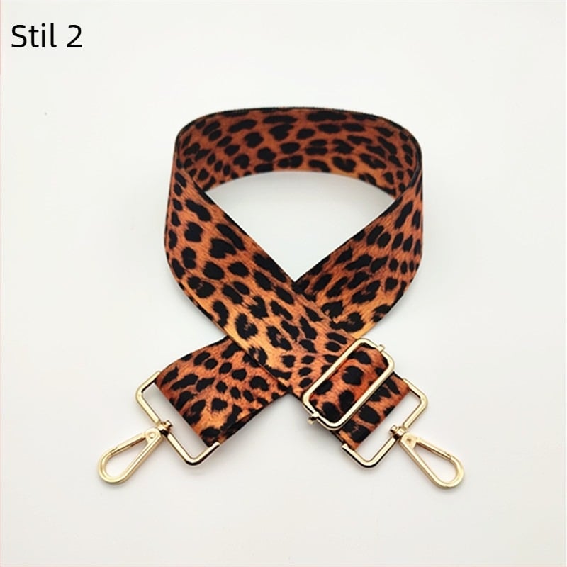 Curea lată de umăr pentru geantă cu imprimeu leopard – curea lungă de înlocuire pentru crossbody, geantă de școală și rucsac