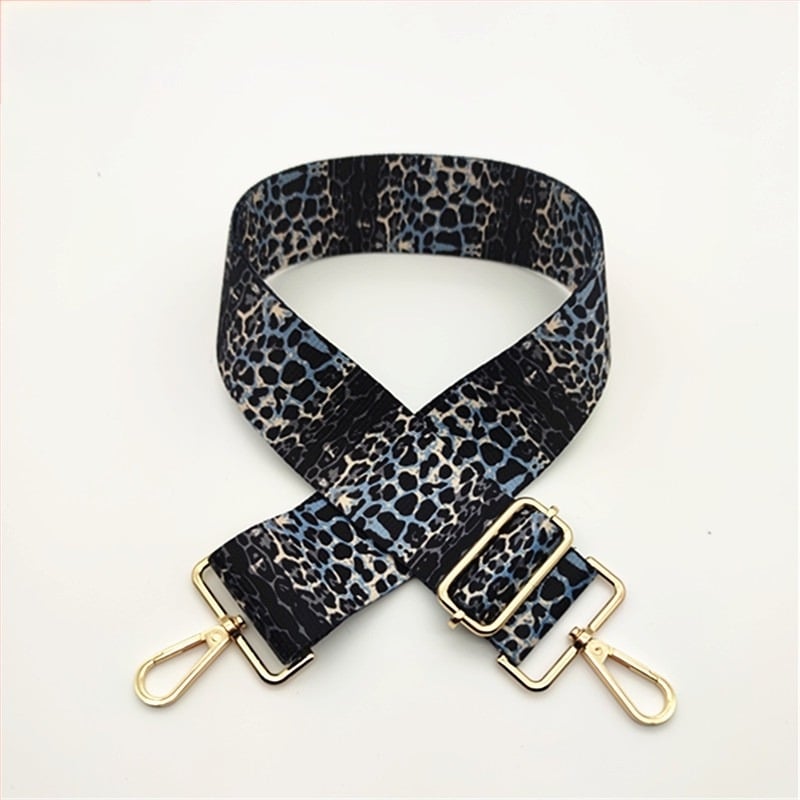 Curea lată de umăr pentru geantă cu imprimeu leopard – curea lungă de înlocuire pentru crossbody, geantă de școală și rucsac