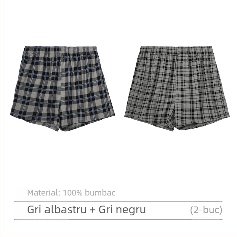 Boxeri bărbați din bumbac, talie medie, căptușeală între picioare din bumbac peste 95%, pentru primăvară