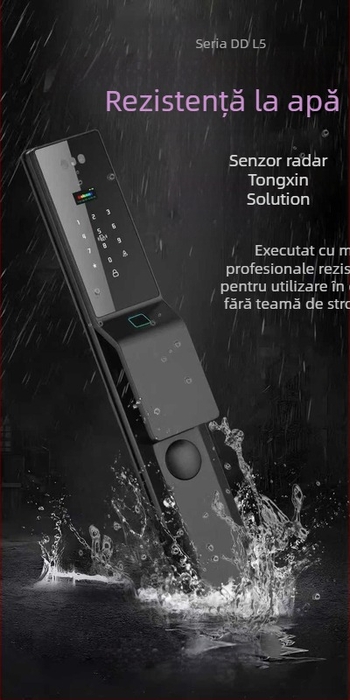 Incuietoare inteligentă Yue Ling cu recunoaștere facială 3D, venă palmare și amprentă, model L5 (DM-21F), personalizare disponibilă