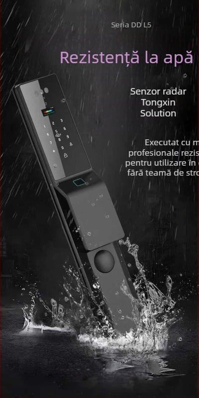 Incuietoare inteligentă Yue Ling cu recunoaștere facială 3D, venă palmare și amprentă, model L5 (DM-21F), personalizare disponibilă