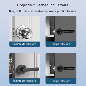 SS-DZL cu amprentă, parolă și cheie; stocare amprente 100, peste 100000 cicluri de deblocare, scanare <0.5 s, alimentare DC, interval de operare -10°C până la 60°C