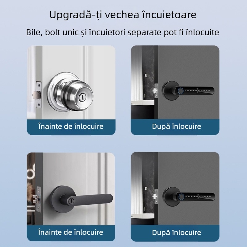 SS-DZL cu amprentă, parolă și cheie; stocare amprente 100, peste 100000 cicluri de deblocare, scanare <0.5 s, alimentare DC, interval de operare -10°C până la 60°C