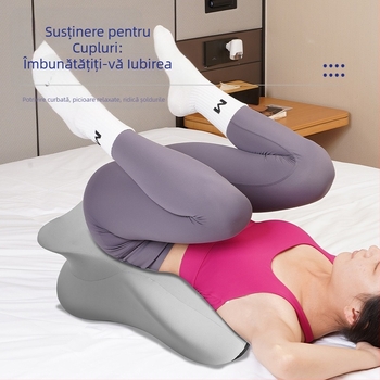Pernă din spumă cu memorie, multifuncțională pentru dormit în pat, suport pentru picioare și talie, încălzire talie și abdomen, pentru lectură