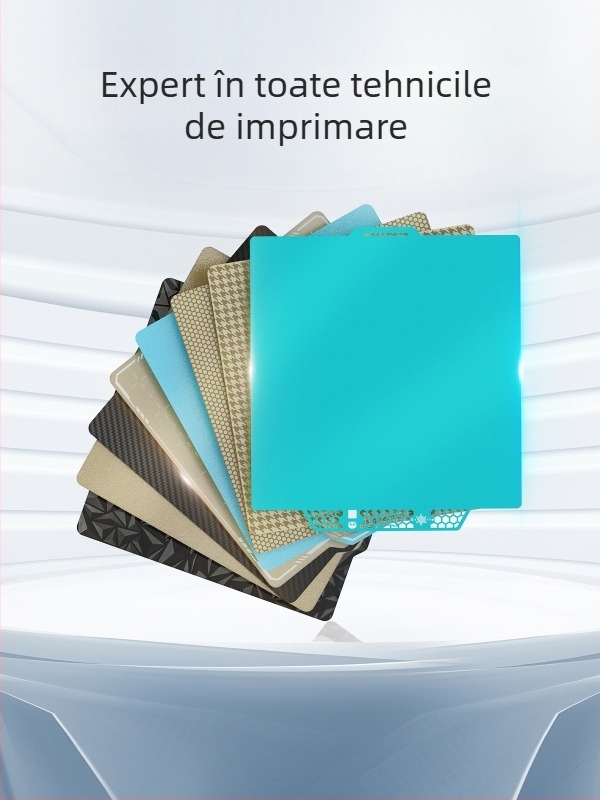 Piată PEI pentru imprimare 3D - temperatură scăzută, suprafață lucioasă, placă de stabilizare; Accesoriu X1 pentru a1mini, compatibil cu Bamboo Lab H2D