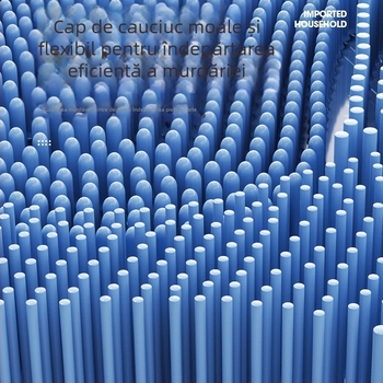 Padă de exfoliere a picioarelor din nylon pentru baie cu disc de suction, masaj pentru picioare pentru adulți, absorbție de apă