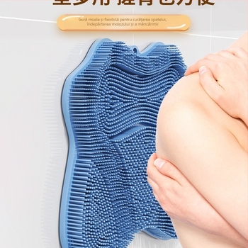 Padă de exfoliere a picioarelor din nylon pentru baie cu disc de suction, masaj pentru picioare pentru adulți, absorbție de apă