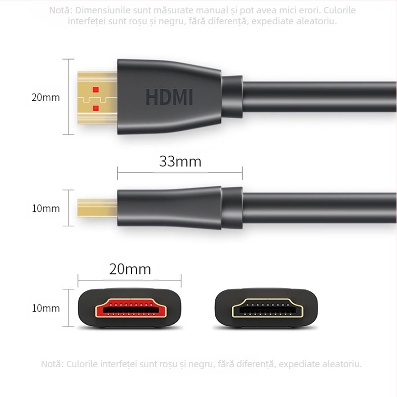 Cablu HDMI Acer 2.0, 4K, video 3D, nucleu din cupru pur