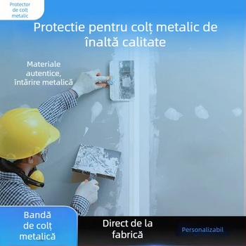 Bandă de protecție pentru colț metalic placată cu zinc, pentru decorare și reparații