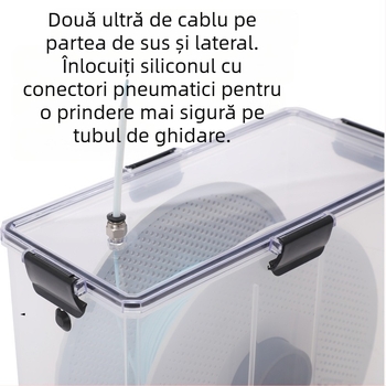 Cutie de uscare pentru consumabile 3D pentru PLA (1 kg) și PETG – sigilată, protecție împotriva prafului și umezelii