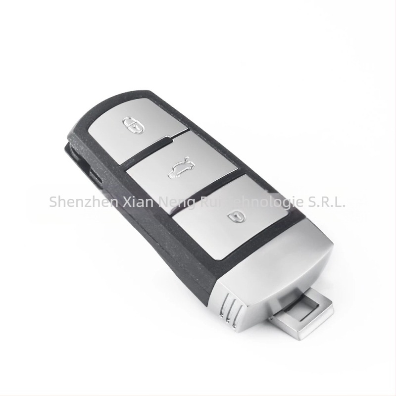 Cheie de mașină Volkswagen, telecomandă cu 3 butoane, 433 MHz, cip ID46, carcasă ABS