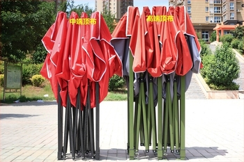 Pânză de acoperiș exterior pentru cort promoțional, montaj rapid, design camuflaj, structură cu două camere