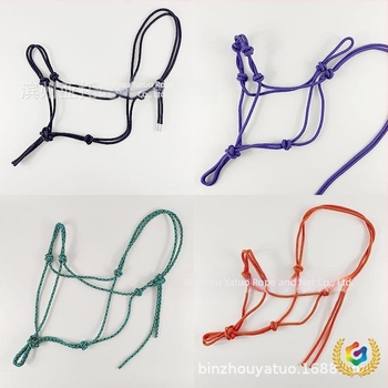 Frâii de cal, din nylon, împletite cu noduri multiple, model YT-MLT-01, pachet de 50 buc., personalizare disponibilă