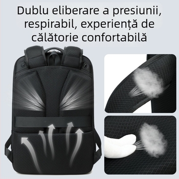 Rucsac de afaceri pentru bărbați, cu extensie, capacitate 20–35L, din Oxford, pentru călătorii de serviciu