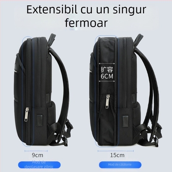 Rucsac de afaceri pentru bărbați, cu extensie, capacitate 20–35L, din Oxford, pentru călătorii de serviciu