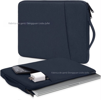 Husă impermeabilă pentru laptop din EVA, cu protecție antișoc și uzură, închidere cu fermoar, mâner moale, pentru călătorii de afaceri