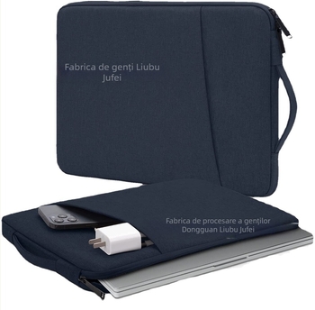 Husă impermeabilă pentru laptop din EVA, cu protecție antișoc și uzură, închidere cu fermoar, mâner moale, pentru călătorii de afaceri