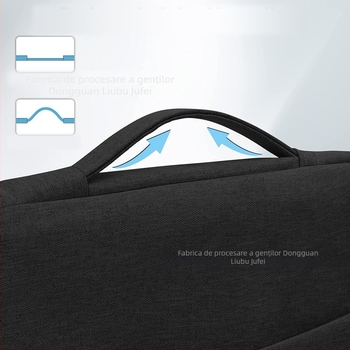 Husă impermeabilă pentru laptop din EVA, cu protecție antișoc și uzură, închidere cu fermoar, mâner moale, pentru călătorii de afaceri