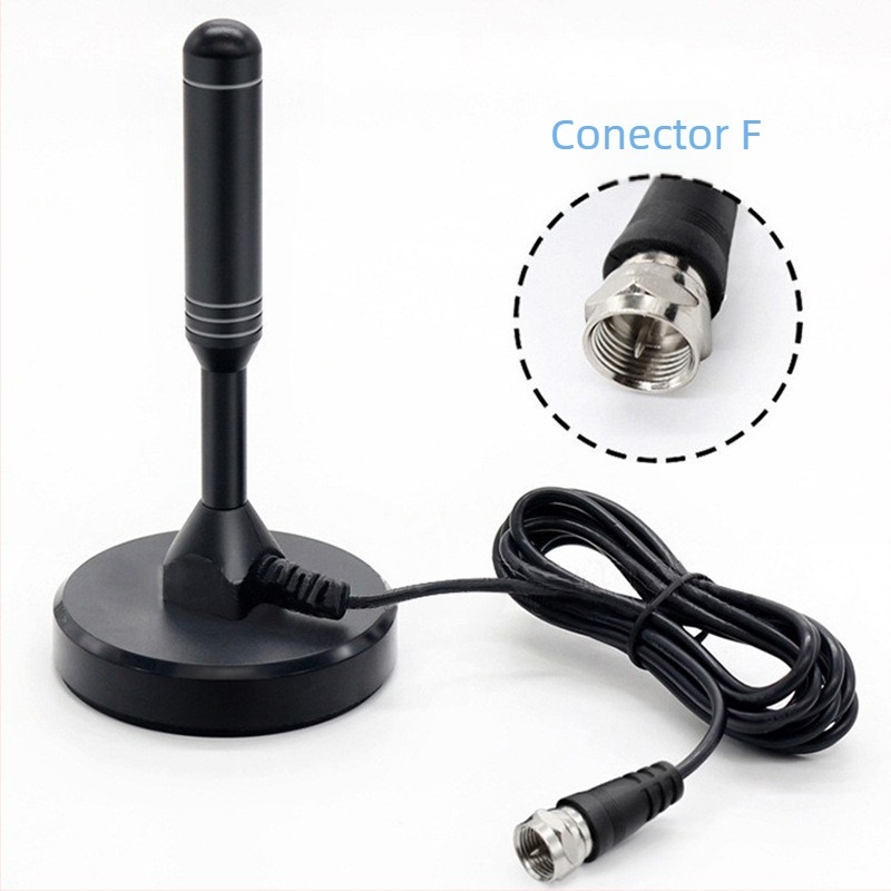 chauwei Antena TV Digitală Pasivă cu Ventuză pentru Casă și Mașină, HDTV DTMB DVB-T ISDB, Conector F masculin