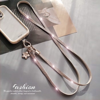 Lanyard pentru telefon cu curea lungă, purtare crossbody, din cauciuc moale, pandantiv geometric, brand Zhenge, multifuncțional