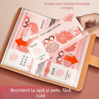 Organizator de economii – piele PU, căptușeală PVC, impermeabil, unisex, stil urban minimalist, utilizare zilnică