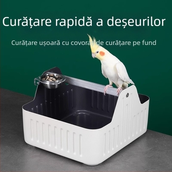 Papagal - coș de toaletă de antrenament pentru birou (WP01) - Adult, Corp mediu, Pasăre