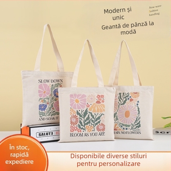 Geantă Tote din pânză, imprimare digitală și logo, pânză 12oz, în stoc și personalizabilă