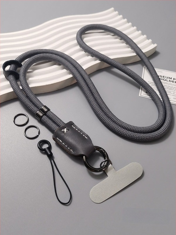Lanyard pentru telefon, crossbody pentru femei, curea țesută groasă, lucrată manual, multifuncțional pentru drumeții în aer liber