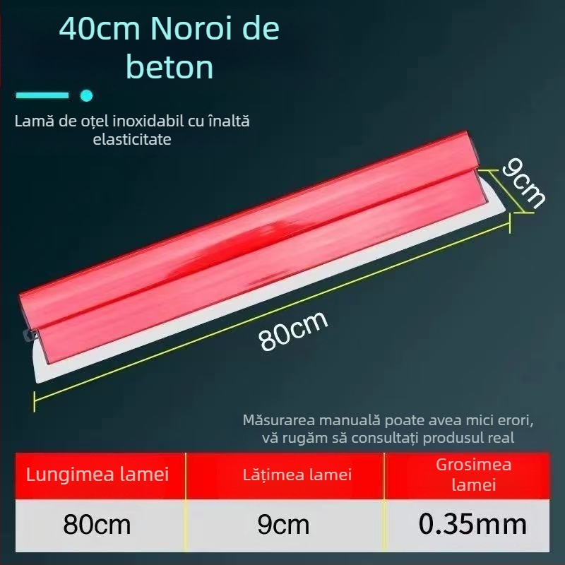 Șpaclu din oțel inoxidabil pentru nivelarea tencuielii pe pereți interiori, fără marcă