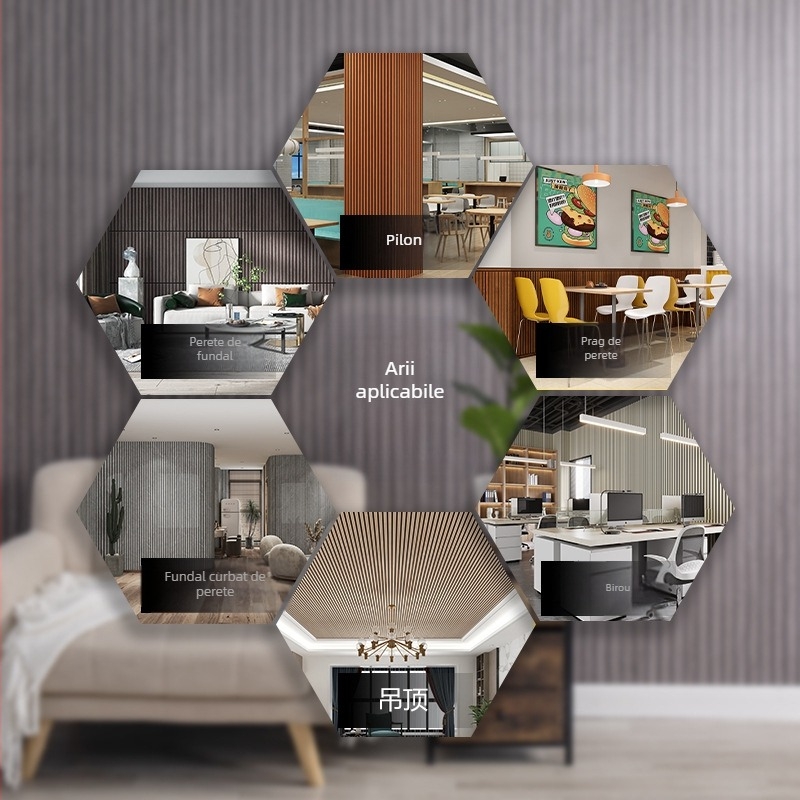 Panou decorativ pentru perete 3D din PVC, autoadeziv, impermeabil, gros, potrivit pentru balcon și spații comerciale