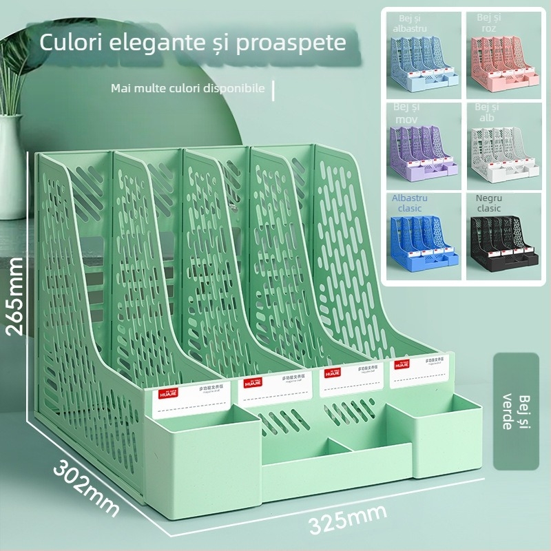 Raft de depozitare fișiere pentru birou — construcție din plastic; Tip: Altul; Scop: Altul; Nu este importat