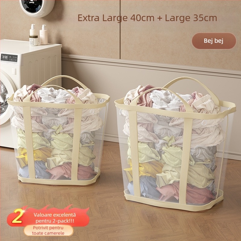 Coș de rufe montat pe perete, capacitate mare, pliabil, Jiang xu