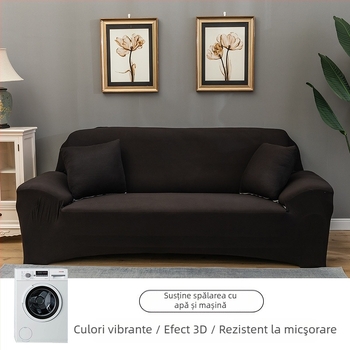 Husă pentru canapea de un loc, țesătură de poliester, 95% conținut de material, stil modern simplu