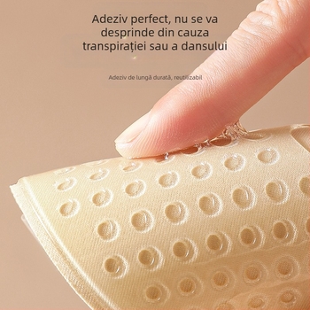 Benzi adezive pentru sâni, din nylon dantelat, Push-Up, formă patru petale, subțiri și respirabile, invizibile