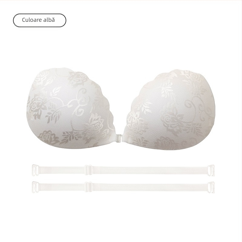 Benzi adezive pentru sâni, din nylon dantelat, Push-Up, formă patru petale, subțiri și respirabile, invizibile