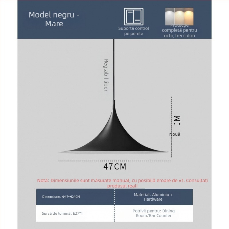 Lustră din fier forjat cu LED, 1 sursă de lumină, 220V, pentru restaurant