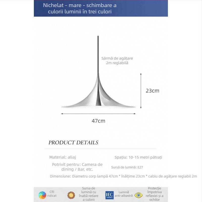 Lustră din fier forjat cu LED, 1 sursă de lumină, 220V, pentru restaurant