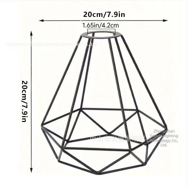 Abajur metalic în formă de cușcă pentru lampă — metal, potrivit pentru hoteluri și cafenele, personalizabil, origine Zhongshan