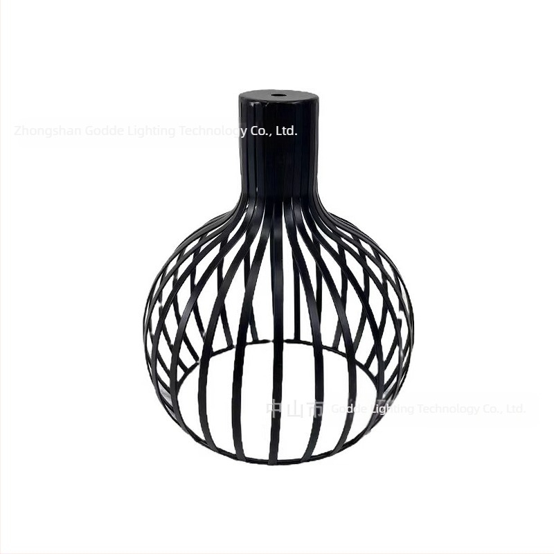 Abajur metalic în formă de cușcă pentru lampă — metal, potrivit pentru hoteluri și cafenele, personalizabil, origine Zhongshan