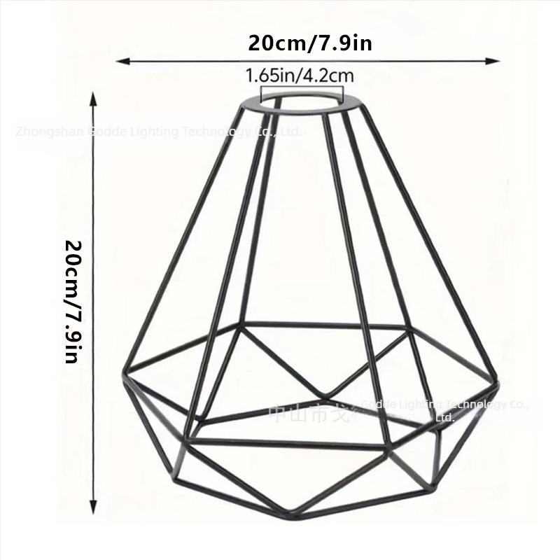 Abajur metalic în formă de cușcă pentru lampă — metal, potrivit pentru hoteluri și cafenele, personalizabil, origine Zhongshan