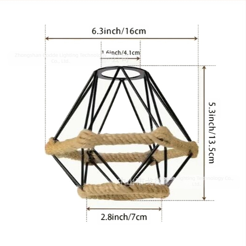 Abajur metalic în formă de cușcă pentru lampă — metal, potrivit pentru hoteluri și cafenele, personalizabil, origine Zhongshan