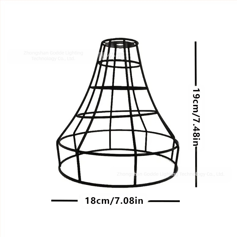 Abajur metalic în formă de cușcă pentru lampă — metal, potrivit pentru hoteluri și cafenele, personalizabil, origine Zhongshan