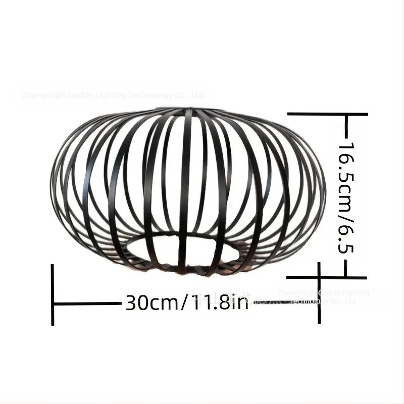 Abajur metalic în formă de cușcă pentru lampă — metal, potrivit pentru hoteluri și cafenele, personalizabil, origine Zhongshan