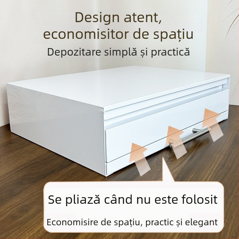 Raft glisant pentru cuptorul cu microunde, placă de susținere pentru blat, cu braț telescopic — design simplu și modern (Material: oțel cu conținut de carbon; Model: placă de sertar pentru microunde; Prelucrare: personalizată după desene)