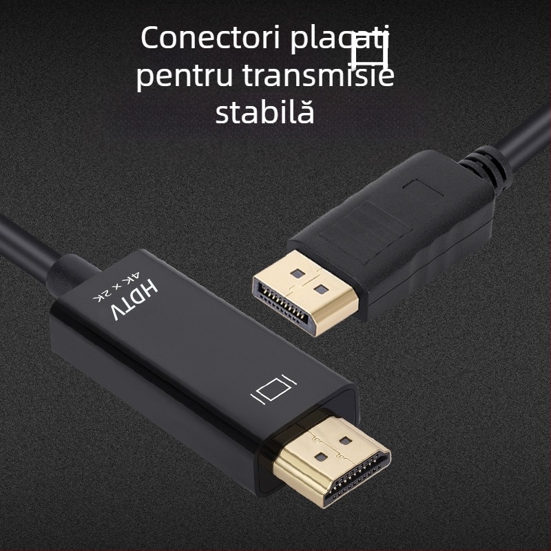 Cablu adaptor DP la HDMI, interfață DP, suport 4K30Hz