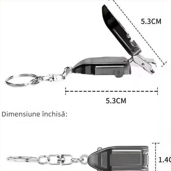 Forfă de unghii mini pliabil din oțel inoxidabil de înaltă calitate, portabil pentru uz casnic.