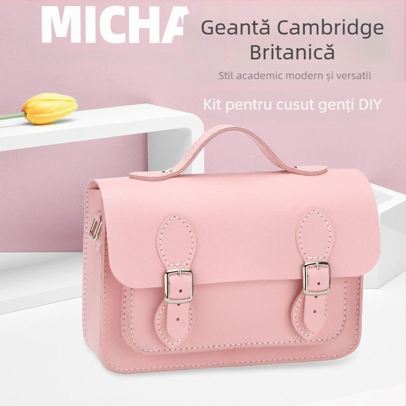 Geantă Yufang din PU, crossbody pentru femei, stil street, formă pătrată orizontală, închidere cu capac