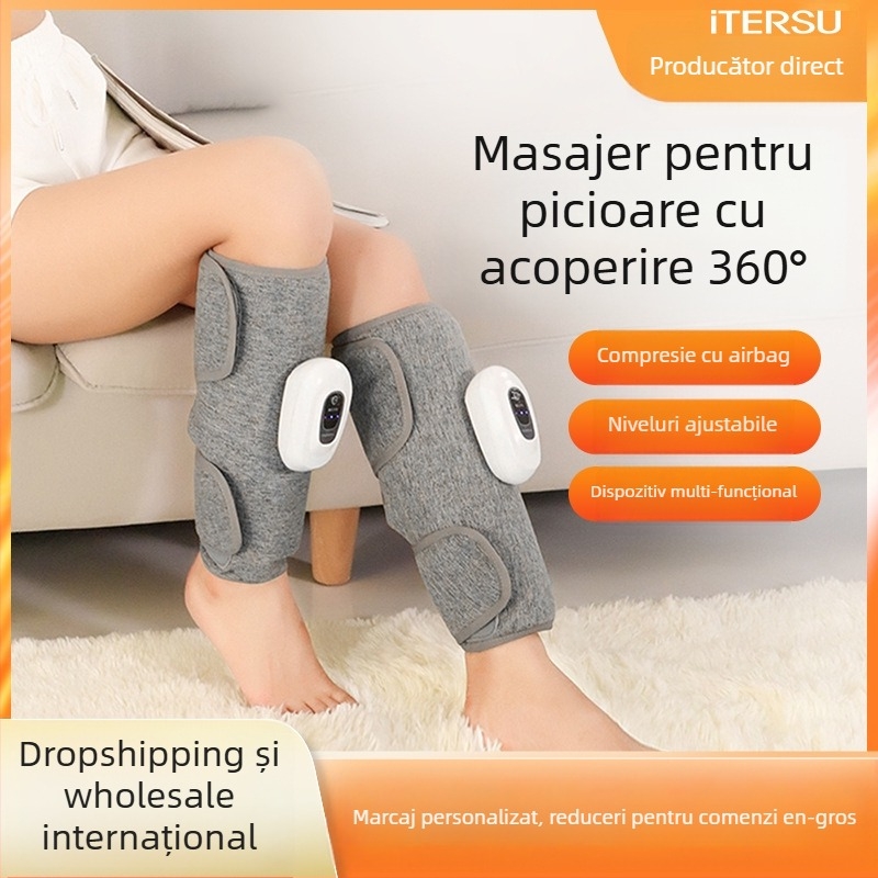Masajor pentru picioare – Masaj pentru gambe cu masaj prin presiune aeriană, 5V, 7.5W, 260 g, 3 trepte, cablu 0,5 m